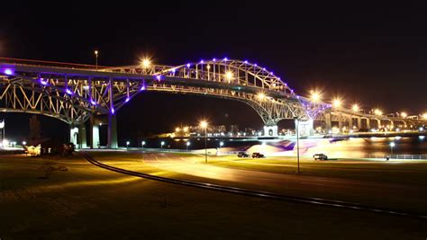 Blue Water Bridge Night Timelapse. Stock Footage Video (100% Royalty-free) 5221847 | Shutterstock