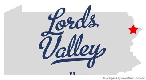 Map of Lords Valley, PA, Pennsylvania