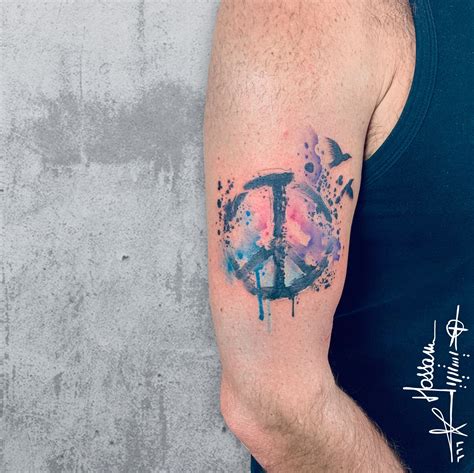 Tattoo uploaded by Houssam • Peace sign tattoo • Tattoodo New Tattoo ...