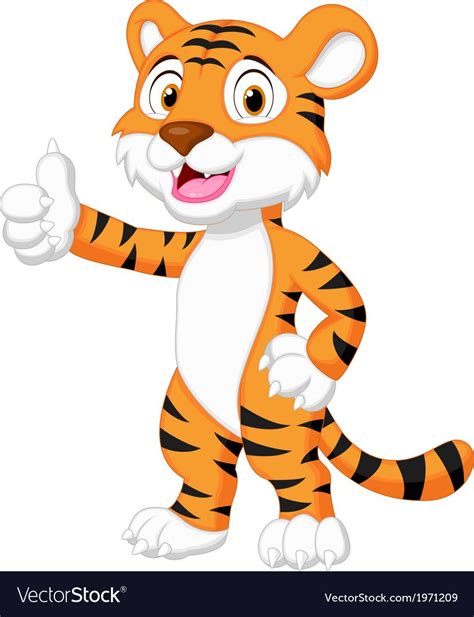 Funny Tiger, Cartoon Tiger, Cute Animals Images, Cute Cartoon Animals ...