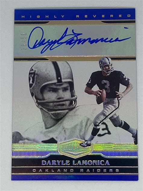 2020 Panini Plates And Patches Daryle Lamonica Autograph /50 | eBay