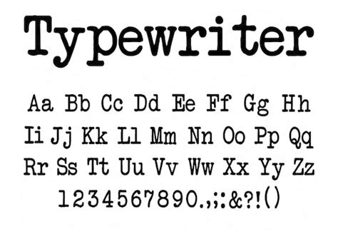 TYPEWRITER FONT SVG Vintage Typewriter Font Svg Typewriter - Etsy