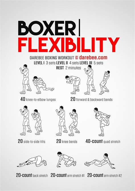 Day 5 - Boxer Flexibility Workout | Flexibility workout, Boxing training workout, Kickboxing workout