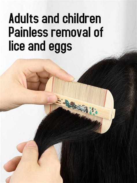 Lice Comb With Extra Fine Teeth, Children's Head Lice & Nits Removal Tool, Dandruff & Lice ...