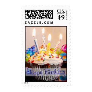 Happy Birthday Custom Postage and Happy Birthday Zazzle Custom Stamps | Zazzle