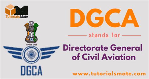 DGCA Full Form: What is the full form of DGCA? - TutorialsMate