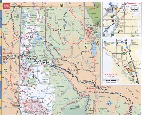 Idaho State Road Map - Map Of Farmland Cave