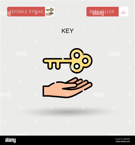 Key Simple vector icon Stock Vector Image & Art - Alamy