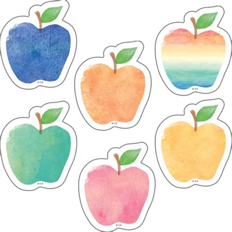 Watercolor Apples Mini 2" Accents