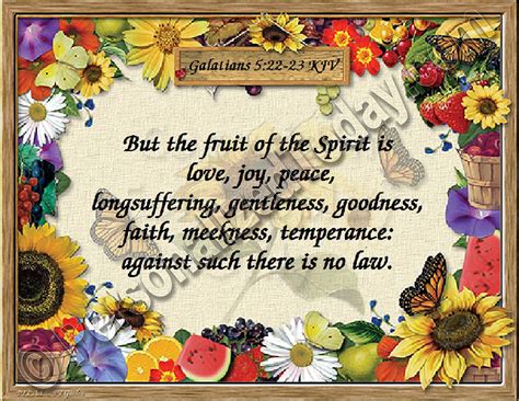 Fruit Of The Spirit Bible Verse Kjv