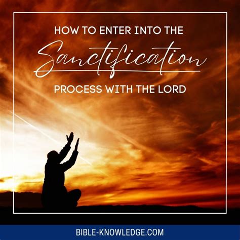 Sanctification Process for The Christian Walk