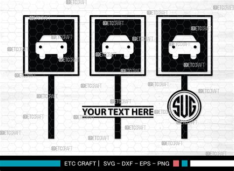 Road Sign Monogram, Road Sign Silhouette Graphic by Pixel Elites ...