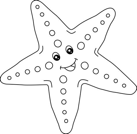 Sea star Coloring Page Isolated for Kids 5163080 Vector Art at Vecteezy