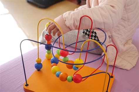 Premium Photo | Counting math learning toy on table