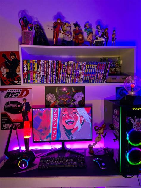 gamer otaku girl setup | Video game room design, Gaming room setup ...