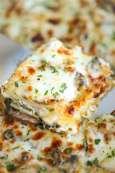 Vegetarian: Spinach and Mushroom Lasagna | Easy Healthy Recipes ...