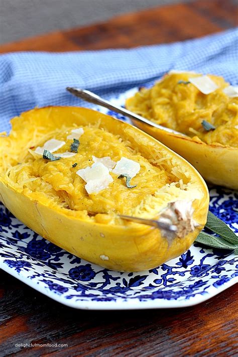 Spaghetti Squash Pasta With Creamy Butternut Squash Sauce