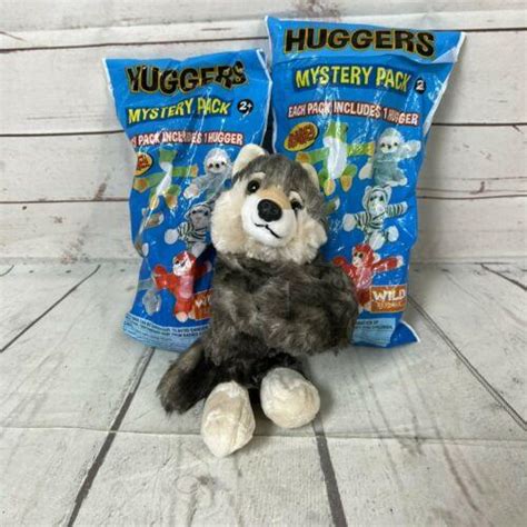 Wild Republic Huggers Mystery Packs lot of 2 Stuffed Animal 8" New Sealed Clip | #4546988332