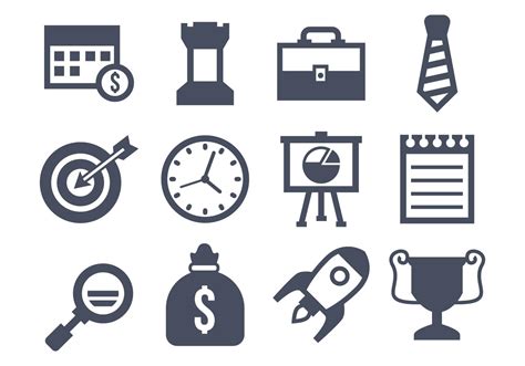 Business Icons Vector 138219 Vector Art at Vecteezy