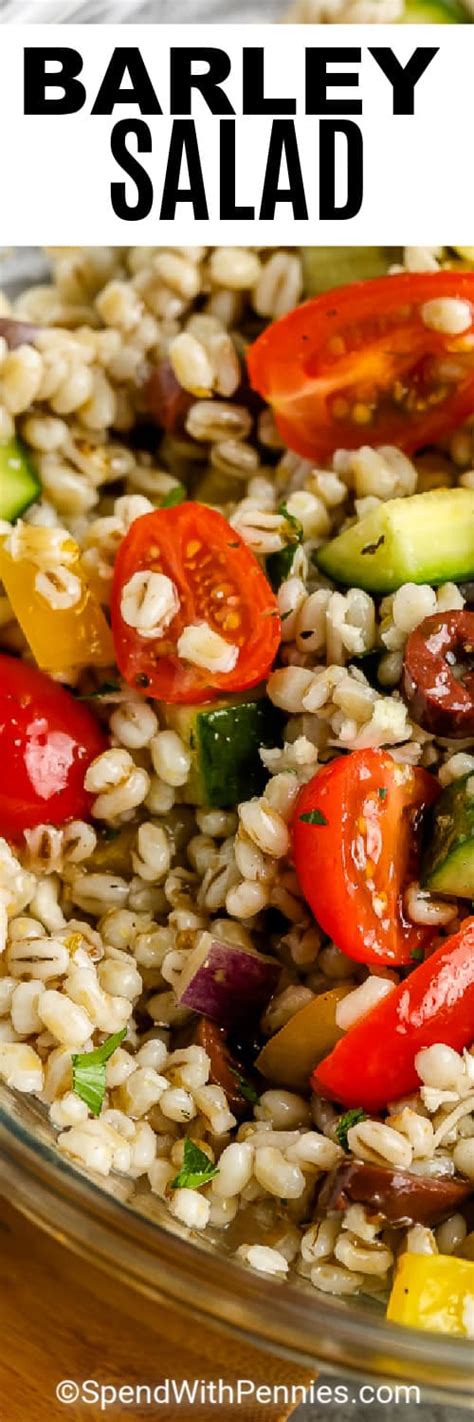 Barley Salad (Loaded with Fresh Veggies!) - Spend With Pennies