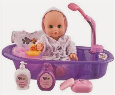 All Things Children: Little Baby 13" Bathtime Doll Bath Set for Kids