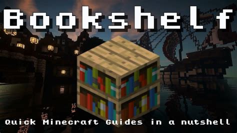 Minecraft - Bookshelf! Recipe, Item ID, Information! *Up to date!* - YouTube