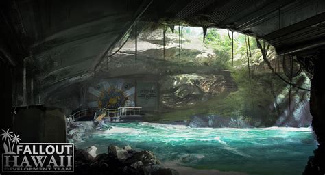 ArtStation - Fallout Hawaii: Vault in the seacave