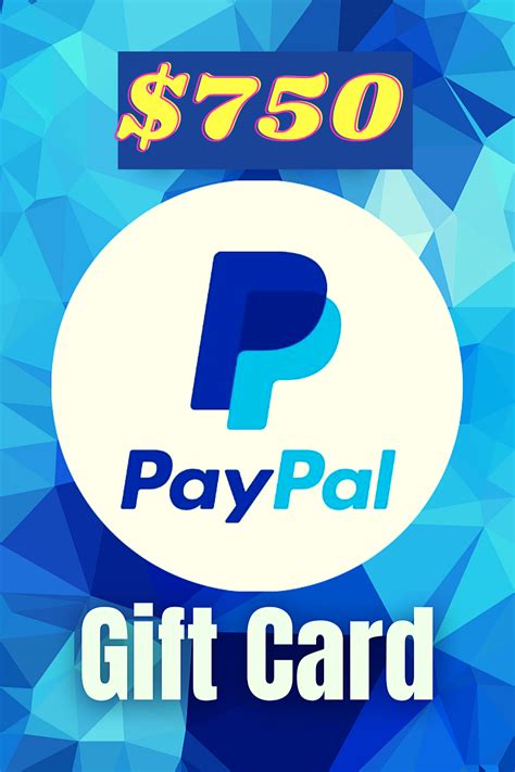 PayPal gift card $750 in 2021 | Paypal gift card, Gift card specials, Gift card deals