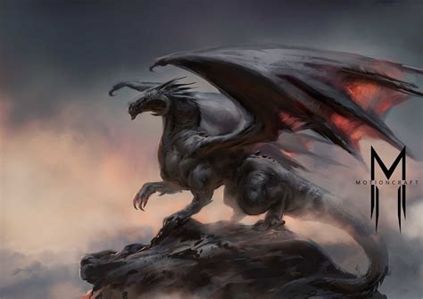 ArtStation - Black dragon, Motioncraftco Studio in 2019 | Fantasy ...