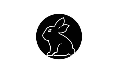 Black Rabbit Icon And Symbol Template 10 - TemplateMonster