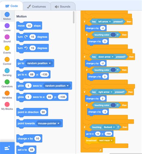 Best Scratch Coding Projects for Kids in 2021: Maze Game