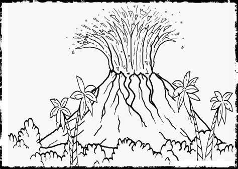 Volcano 8 Coloring Page - Free Printable Coloring Pages for Kids