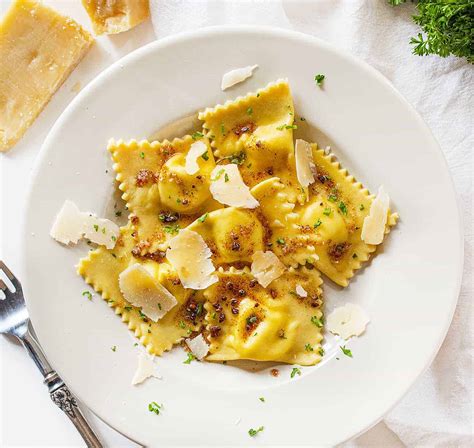 Homemade Five Cheese Ravioli With Garlic Brown Butter Sauce | i am ...