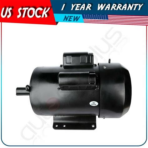 7.5 HP Air Compressor Electric Motor 215T Frame 1750 RPM 208V-230 V ...