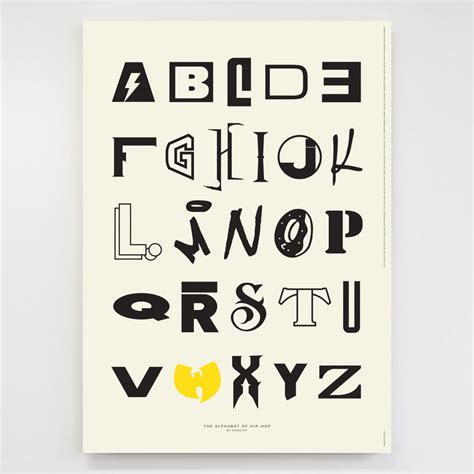 Alphabet of Hip-Hop - A-Z of Hip-Hop Print – Dorothy