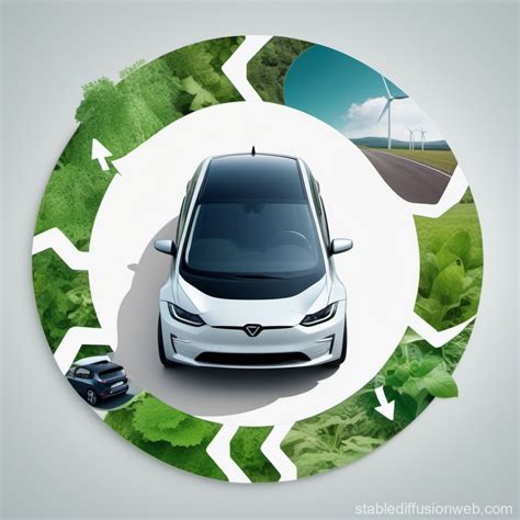 Circular Economy through Electric Cars | Stable Diffusion Online