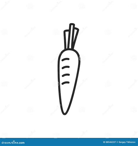 Carrot icon stock illustration. Illustration of designelementcarrot - 88546337