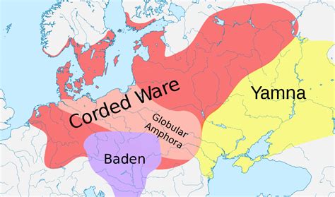 Map Corded Ware culture-en - Haplogroup R1a - Wikipedia | Nature ...