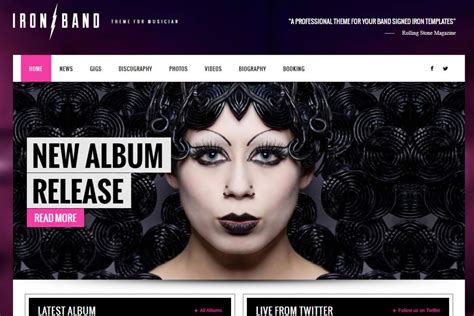 10+ Best Music Artist Website Template 2022 - RadiusTheme (2022)