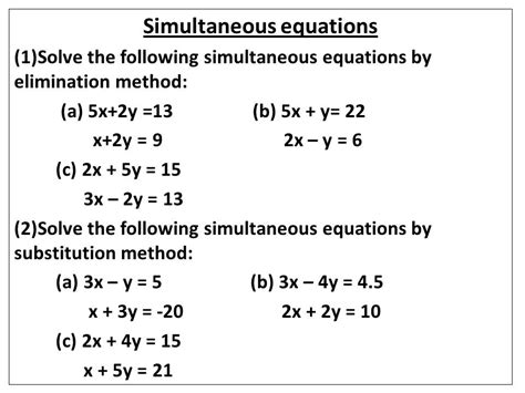 Math 10: CHAPTER-2: SIMULTANEOUS EQUATIONS