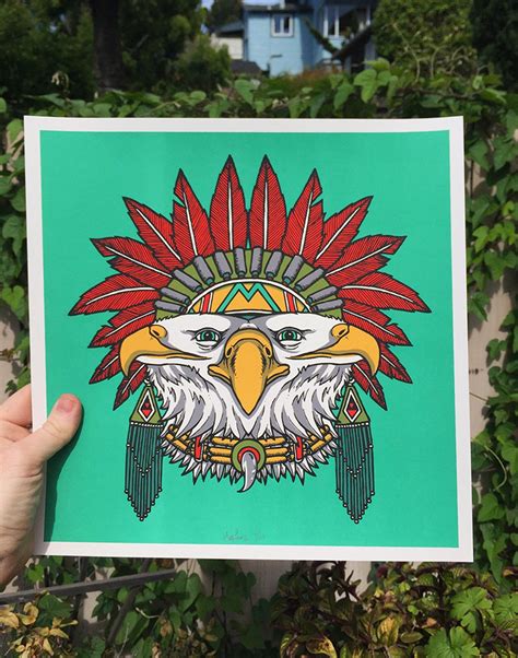 Eagle spirit Animal Art Print - Etsy