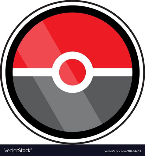 Pokeball video game icons and design elements Vector Image