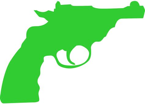 Revolver Gun Silhouette | Free vector silhouettes