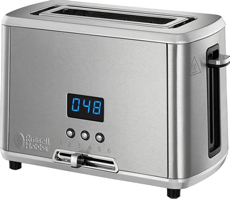 RUSSELL HOBBS 24200 1 Slice Compact Small Toaster with Digital Display ...