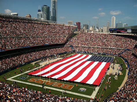 Soldier Field Chicago Bears, Chicago Sports, Chicago Illinois, American Pride, American History ...