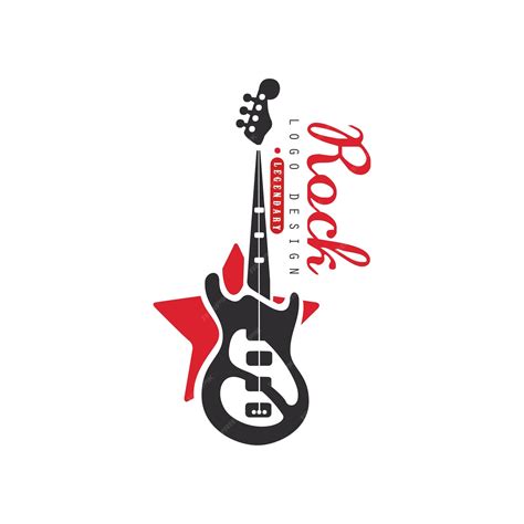 Premium Vector | Rock logo design emblem for rock band or festival with ...