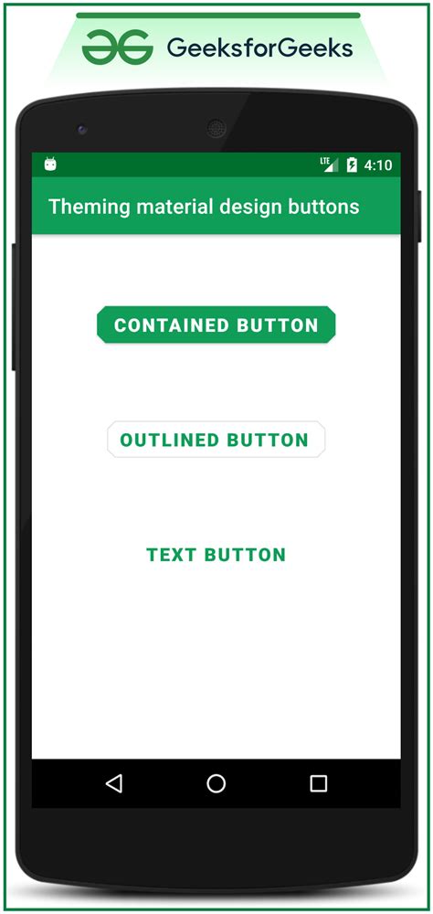 Theming Material Design Buttons in Android with Examples - GeeksforGeeks
