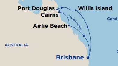 Cruise to Tropical North QLD, Willis Island & The Whitsundays (Brisbane ...