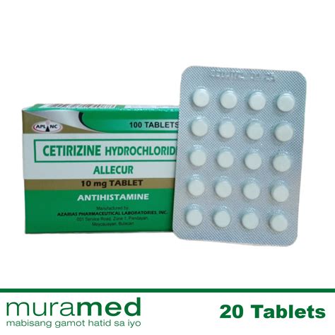 Cetirizine (Allecur) Tablet 20's | Lazada PH