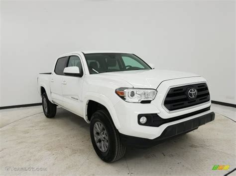 2019 Super White Toyota Tacoma SR5 Double Cab 4x4 #136654149 Photo #17 ...